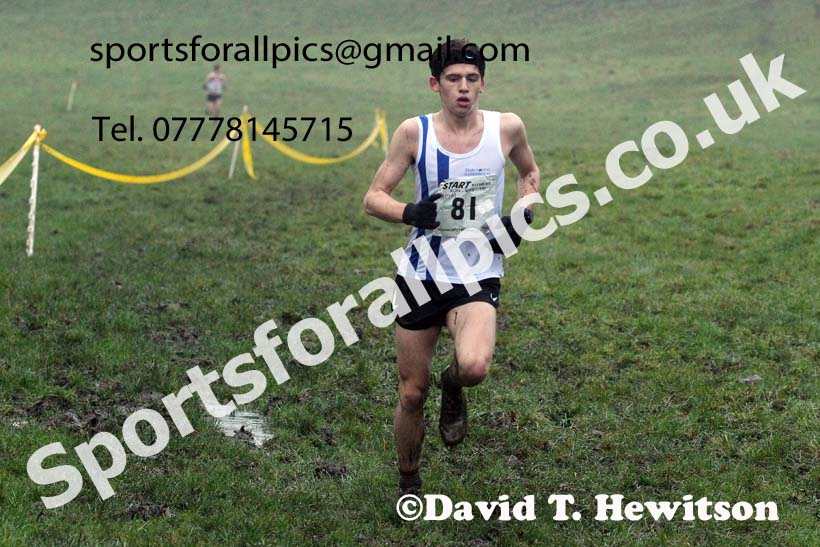 Mens under-17s, NECAA Junior Cross Country Relays, Thornley Farm, Peterlee, Saturday, December 12th. Photo: David T. Hewitson/Sports for All Pics